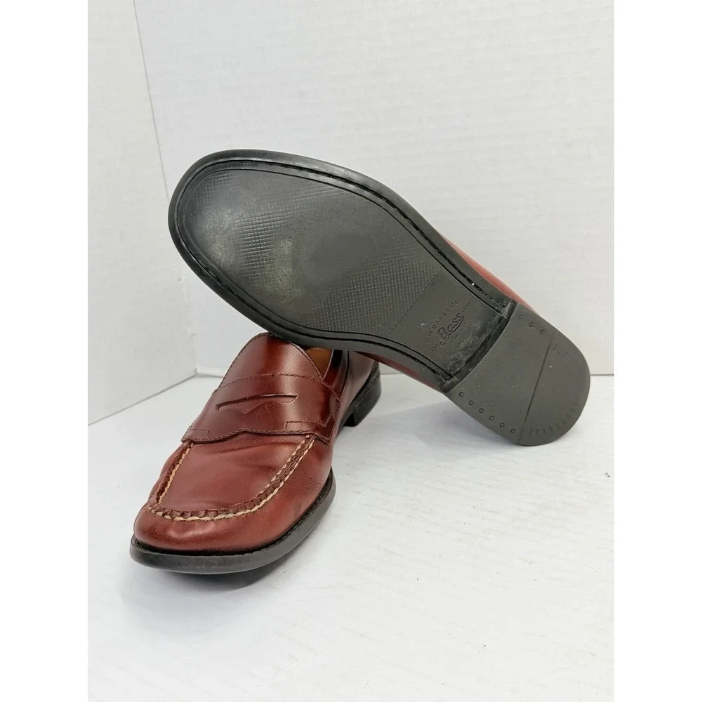 G.H. Bass Weejuns Martin Penny Loafers Brown Leather Men's 9.5D